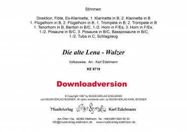 Die alte Lena-Walzer - Download